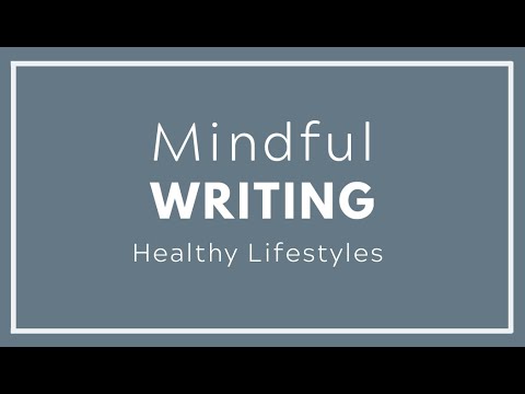 Mindful Writing Activity