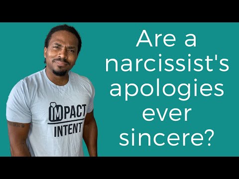 Are a narcissists apologies ever sincere?