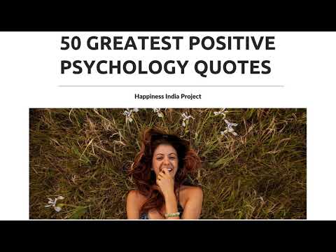 Positive Psychology Quotes 2020