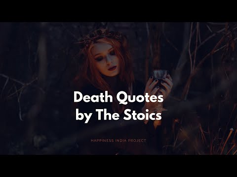 Quotes On Death by The Ancient Stoics