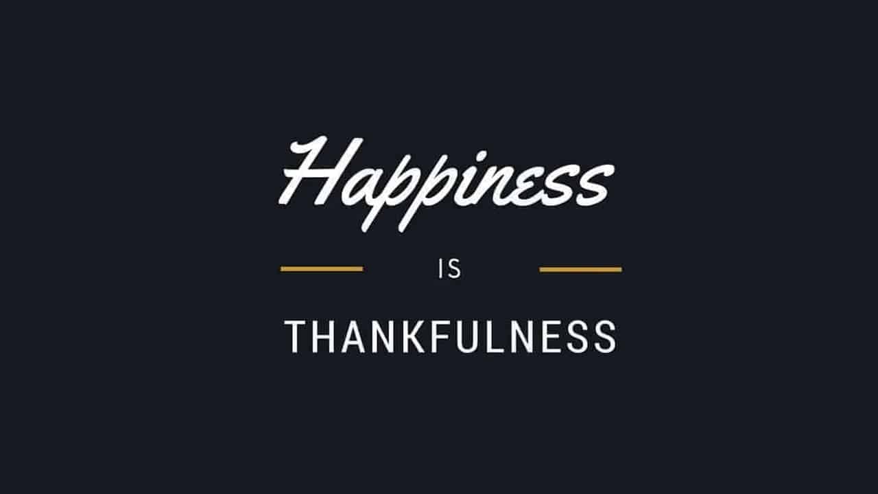 Happiness-Thankfulness
