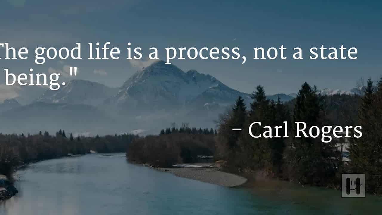Carl Rogers happiness quote
