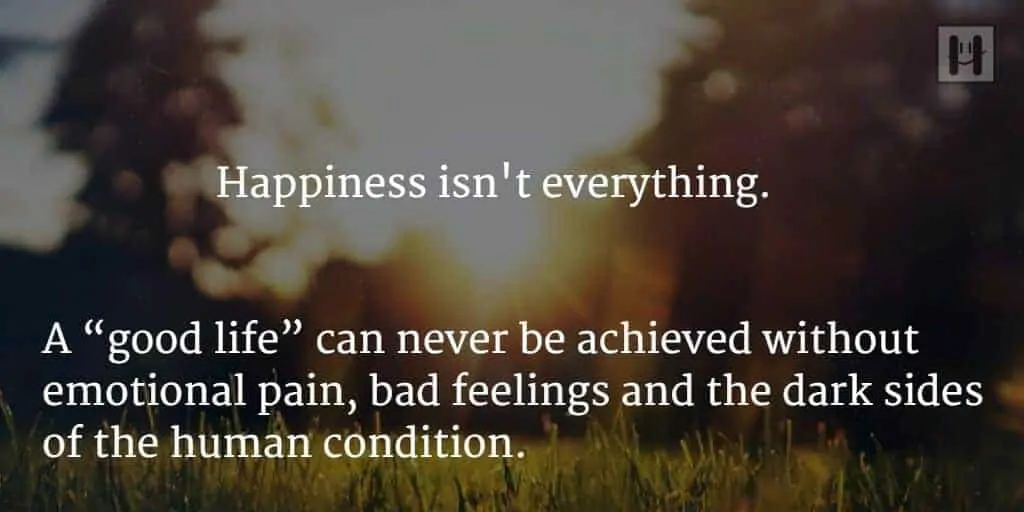 Happiness not everything