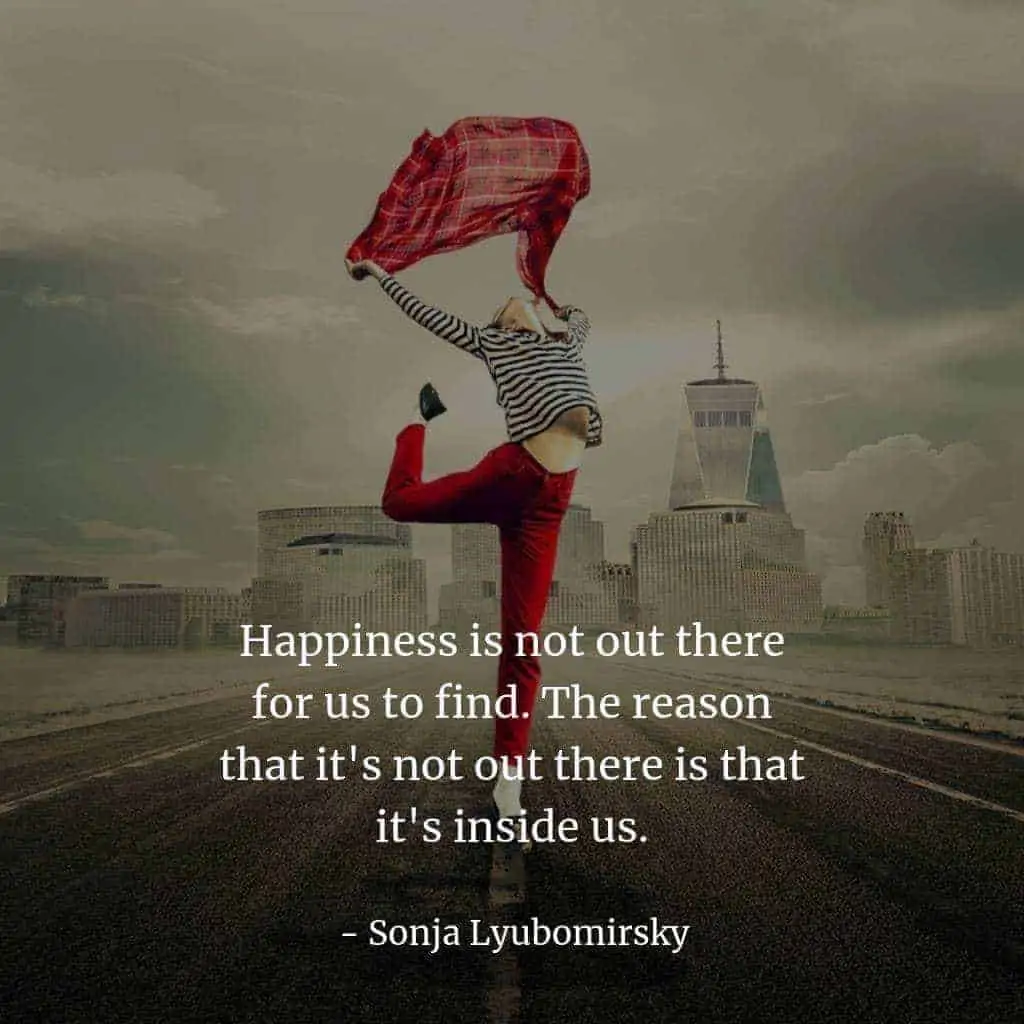 sonja lyubomirsky quote pic by Happiness India Project