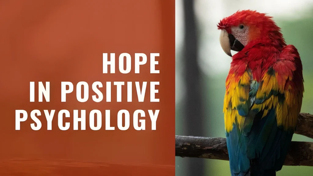 What is hope in positive psychology