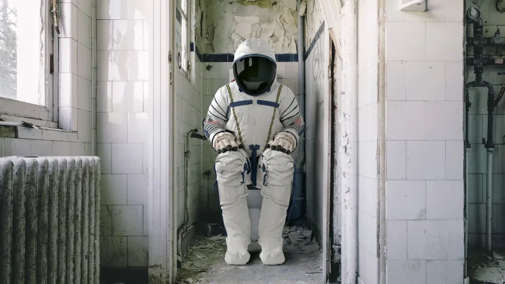 thank the universe in the toilet