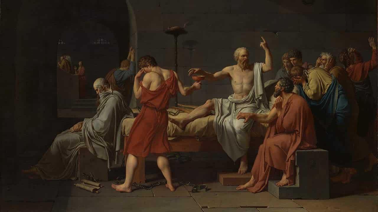 The Death of Socrates by Jacques Louis David French (1787)
