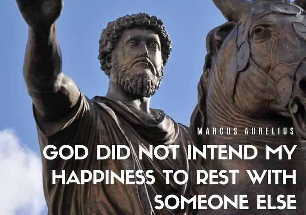 Marcus Aurelius - pithy quote on happiness