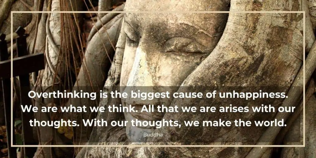 Buddha Quote To Stop Overthinking