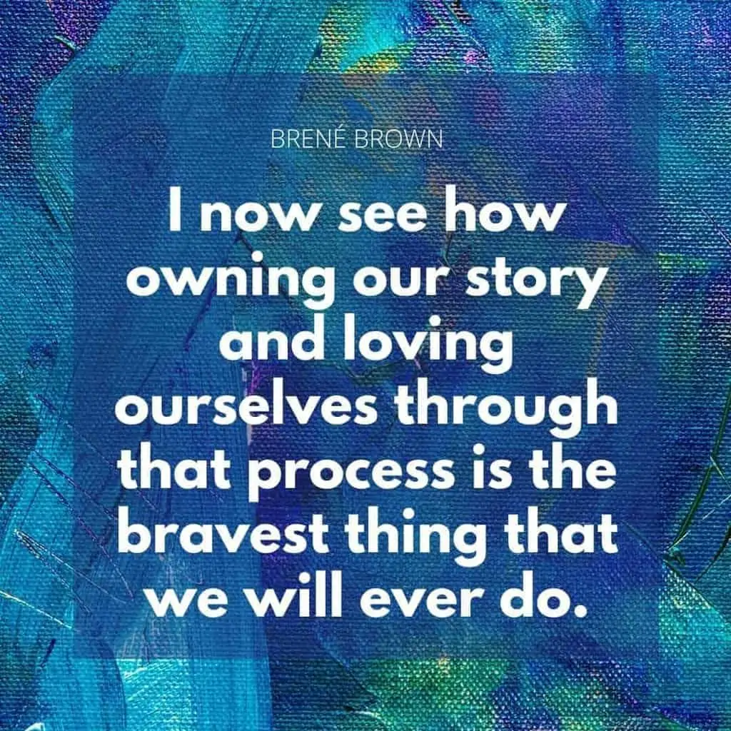 Self love quote Brené Brown