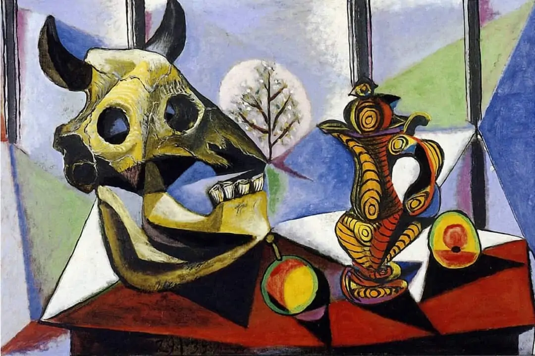 Bull Skull, Fruit, Pitcher-Picasso