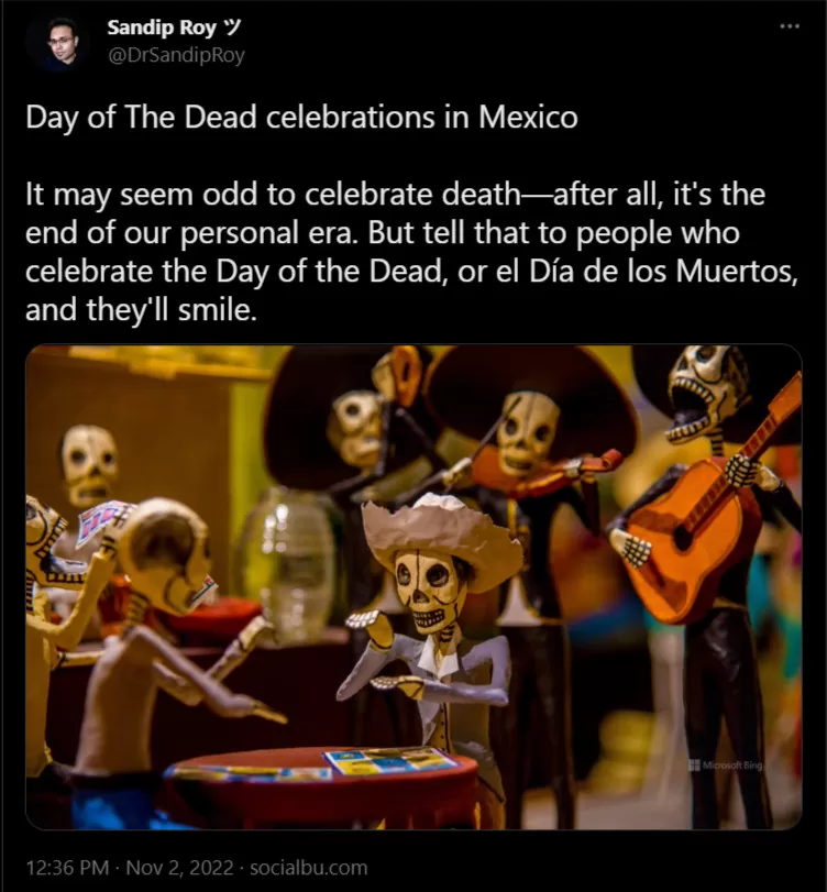 Day of the Dead or el Día de los in Mexico