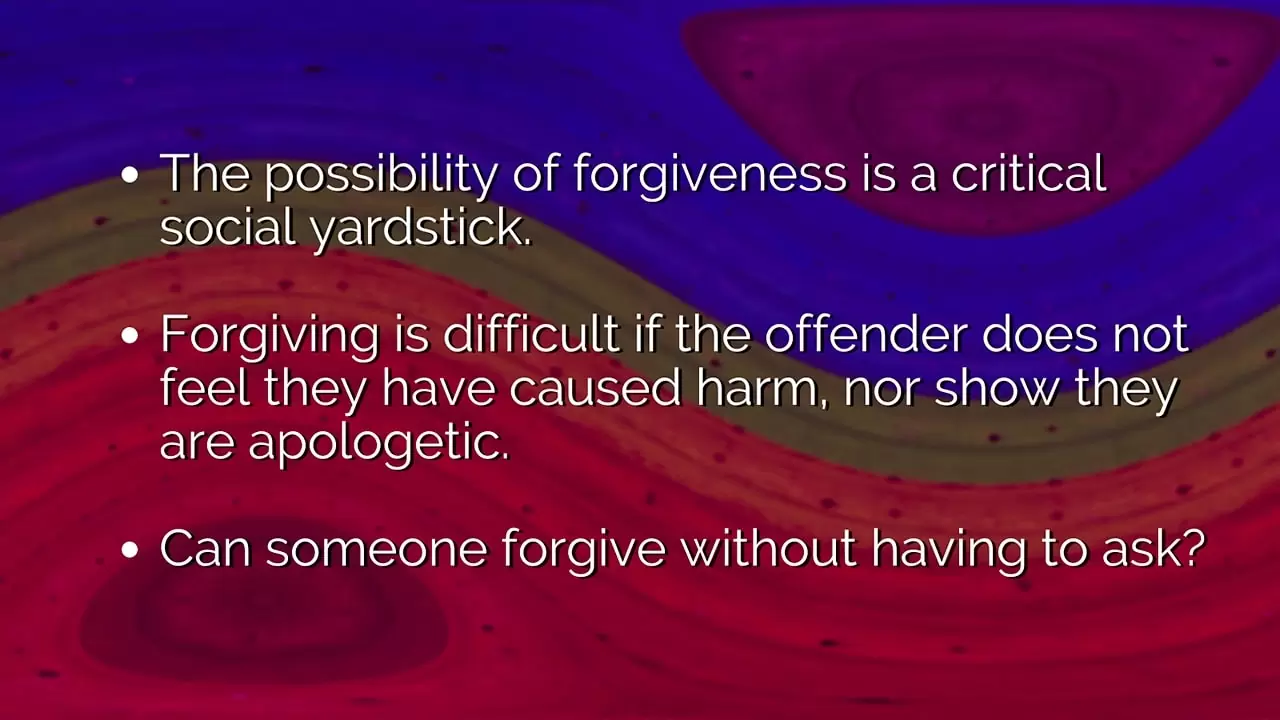 forgiving is hard