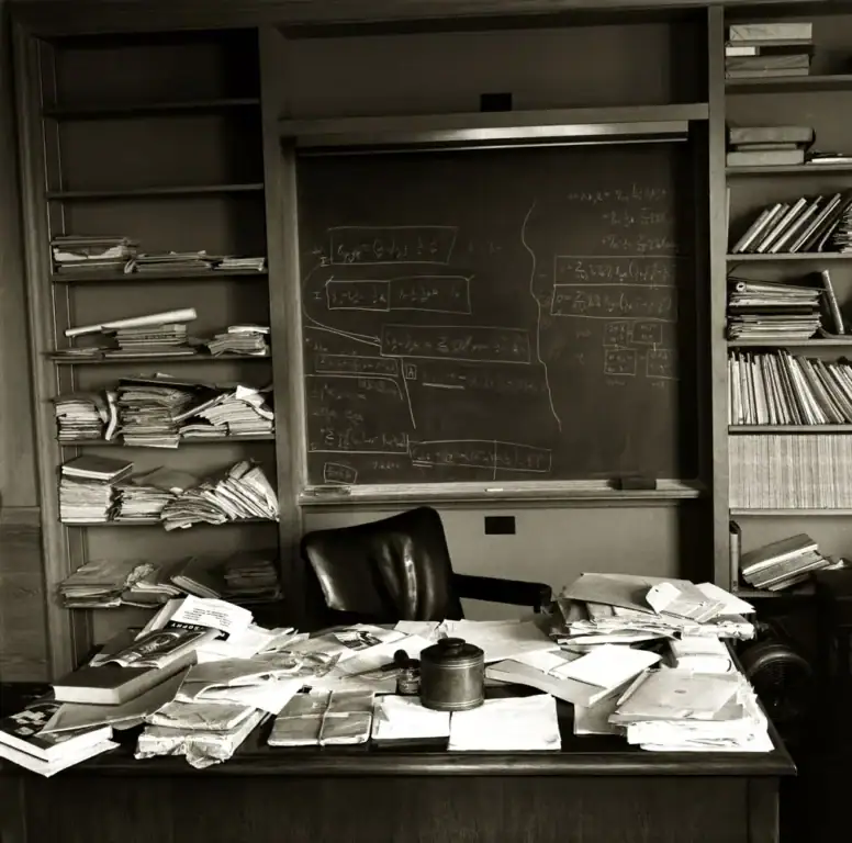 einstein desk on his last day