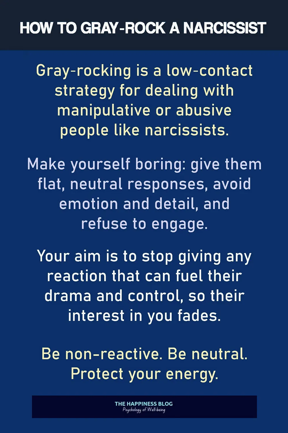 gray rocking is this