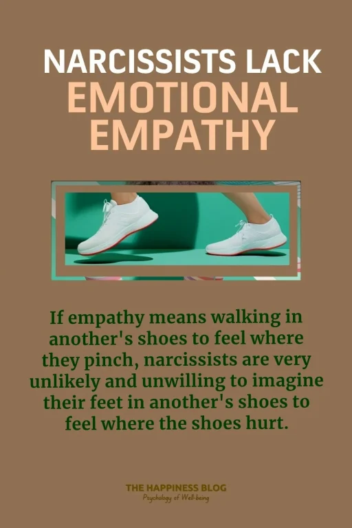 narcissists lack emotional empathy