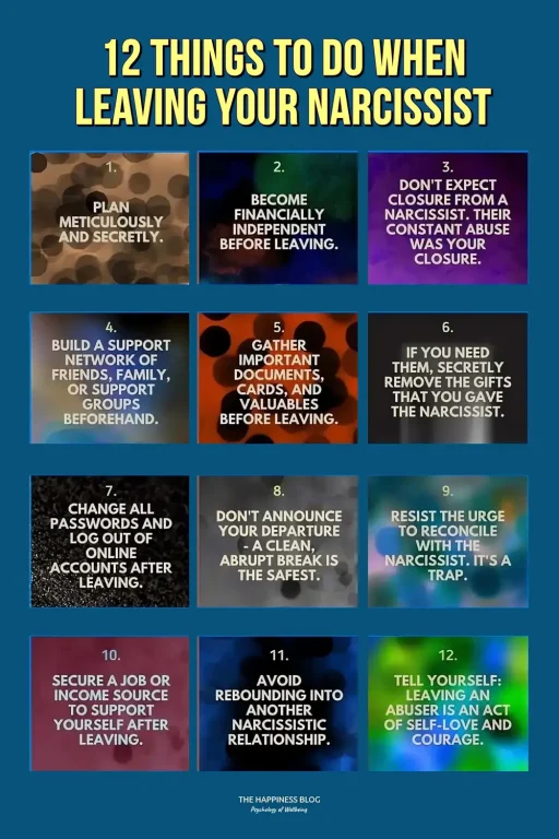 12 helpful Tips When Leaving Your Narcissist