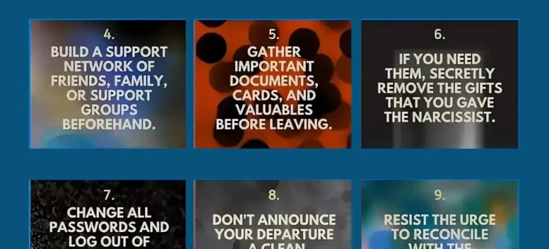 12 helpful Tips When Leaving Your Narcissist