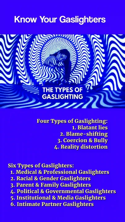 types of gaslighting and gaslighters
