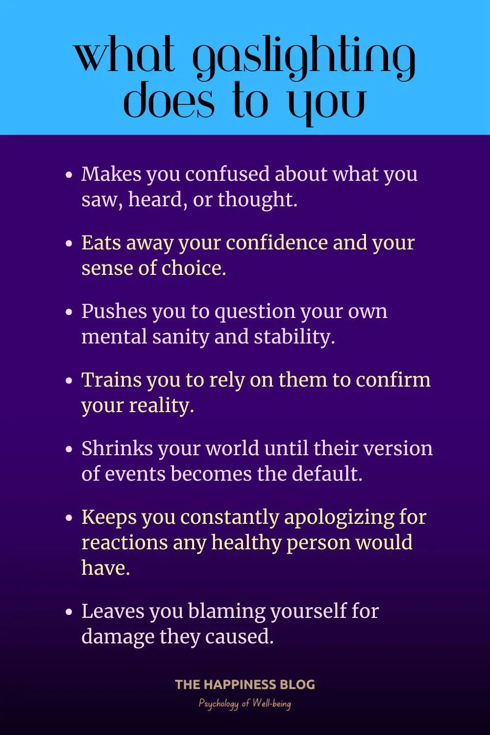 what gaslighting does