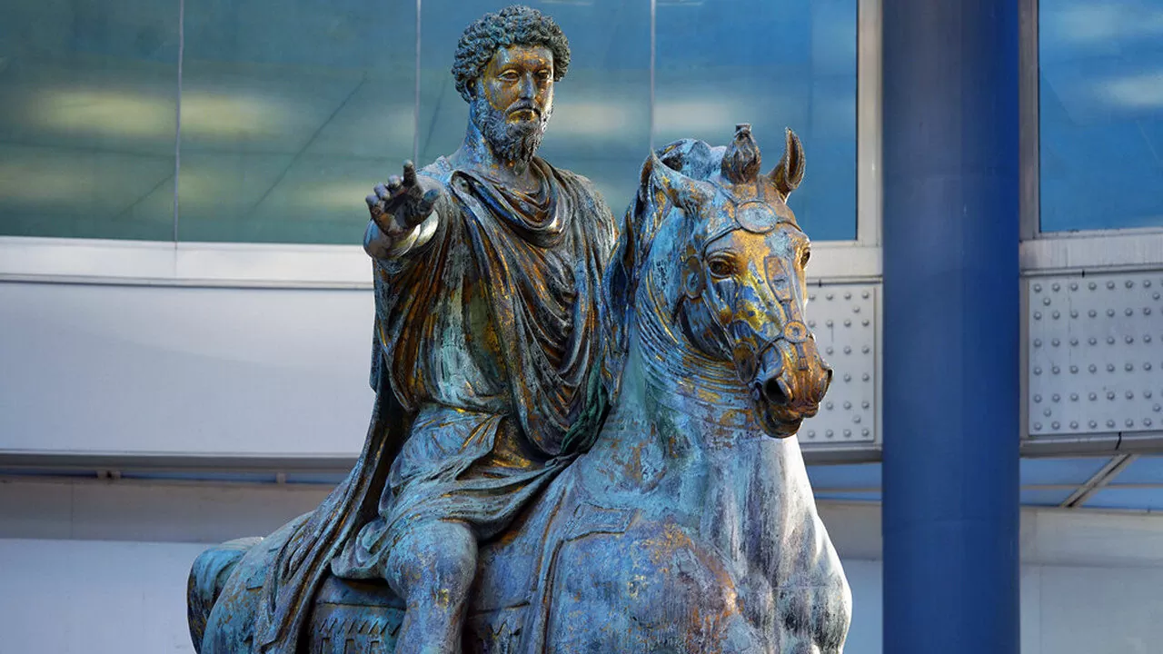 Statue of Marcus Aurelius On A Horse