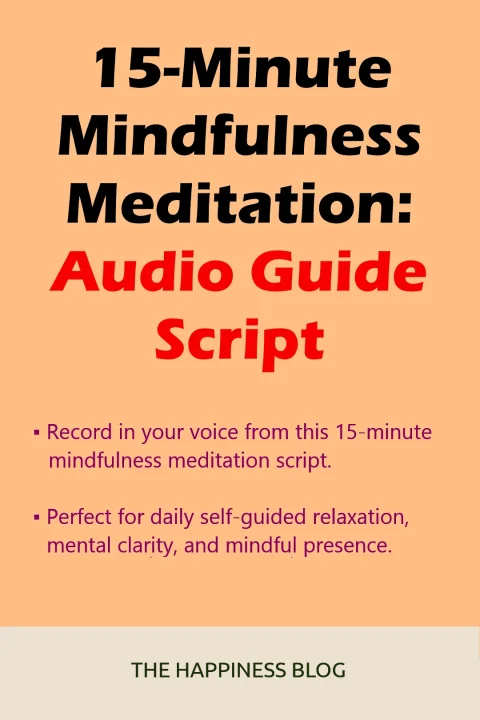 15 minute mindfulness meditation script