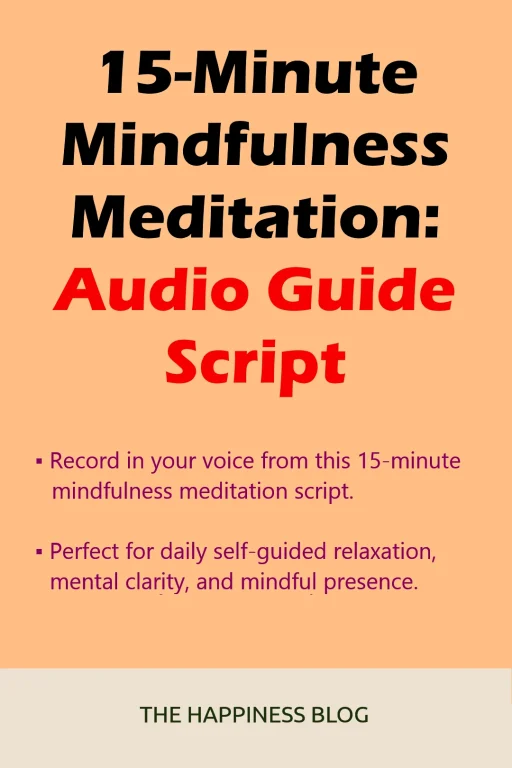 15 minute mindfulness meditation script