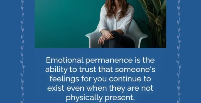 How To Stop Being Clingy & Build Emotional Permanence
