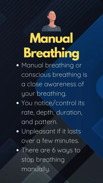 What is manual breathing