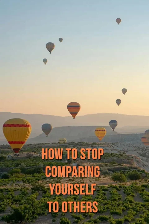 how to stop comparing yourself to others - Pin