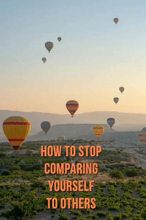 how to stop comparing yourself to others - Pin