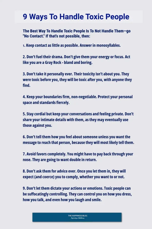 9 ways to handle toxic people
