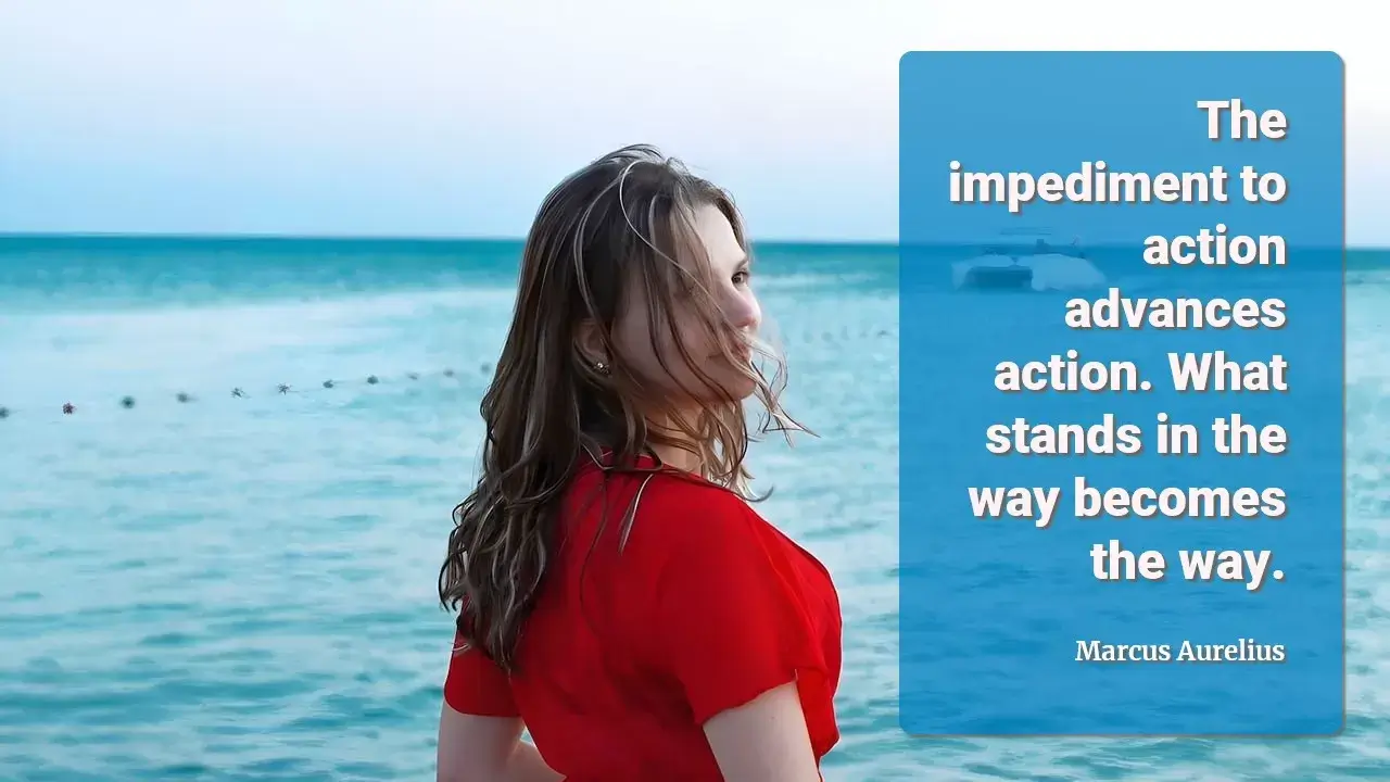 Stoic Blueprint for A Life You Would Want To Live Again 4 Marcus Aurelius - Impediment To Action Quote