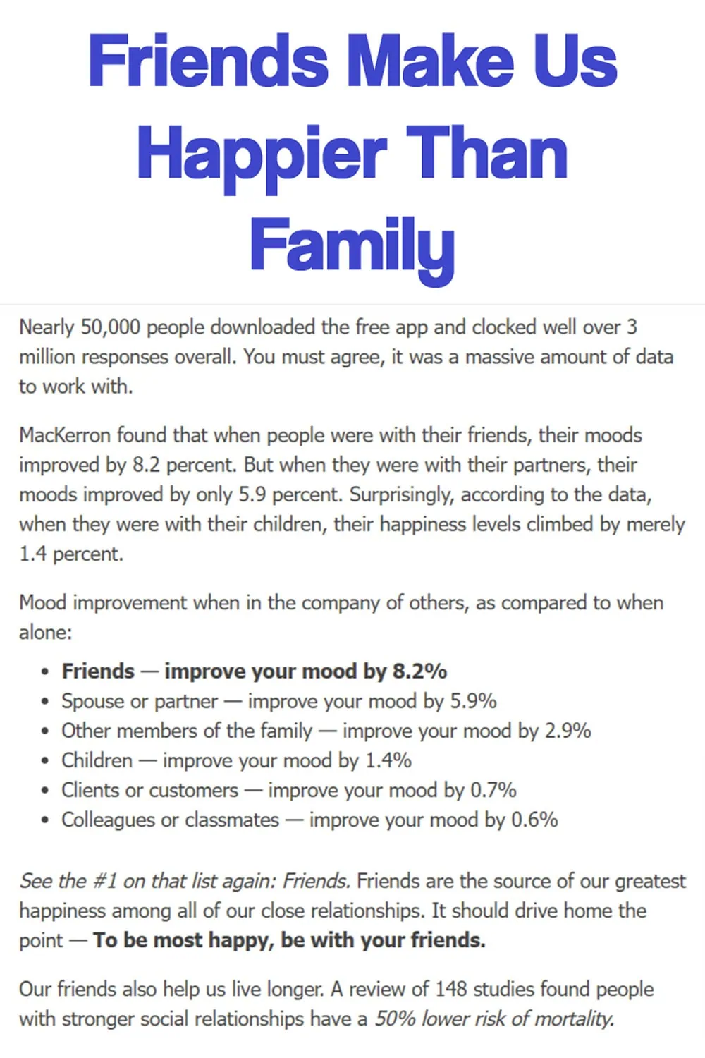 happiness of friends