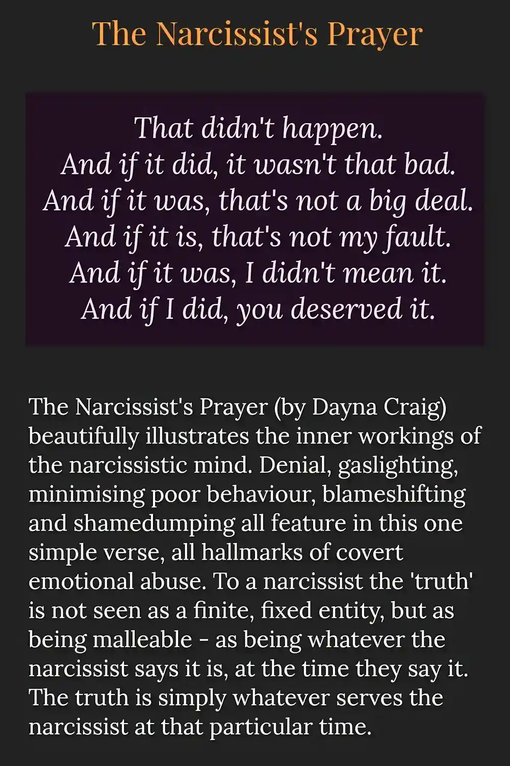 narc's prayer-PIN