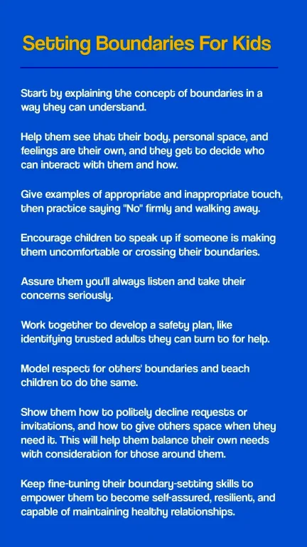 How to help set boundaries in kids