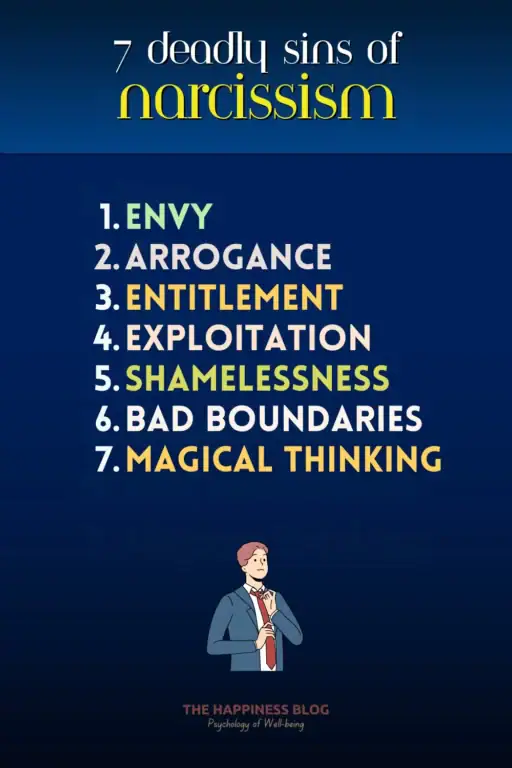 narcissism 7 sins