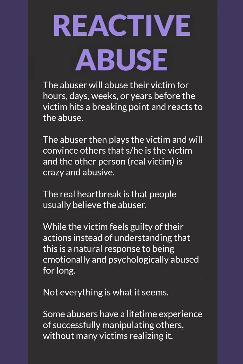 reactive abuse