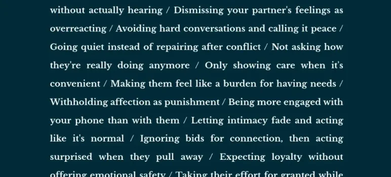 signs of emotional neglect in relationships