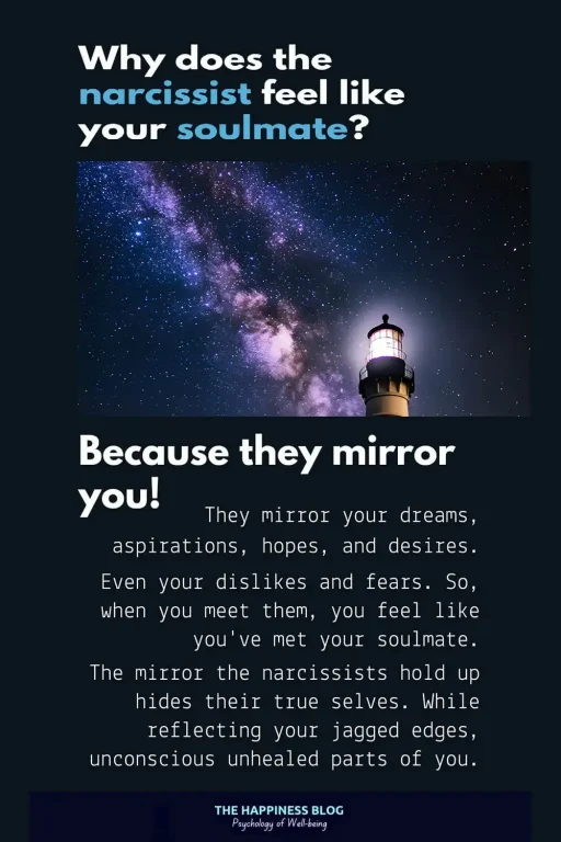 why narcissists feel like your soulmate