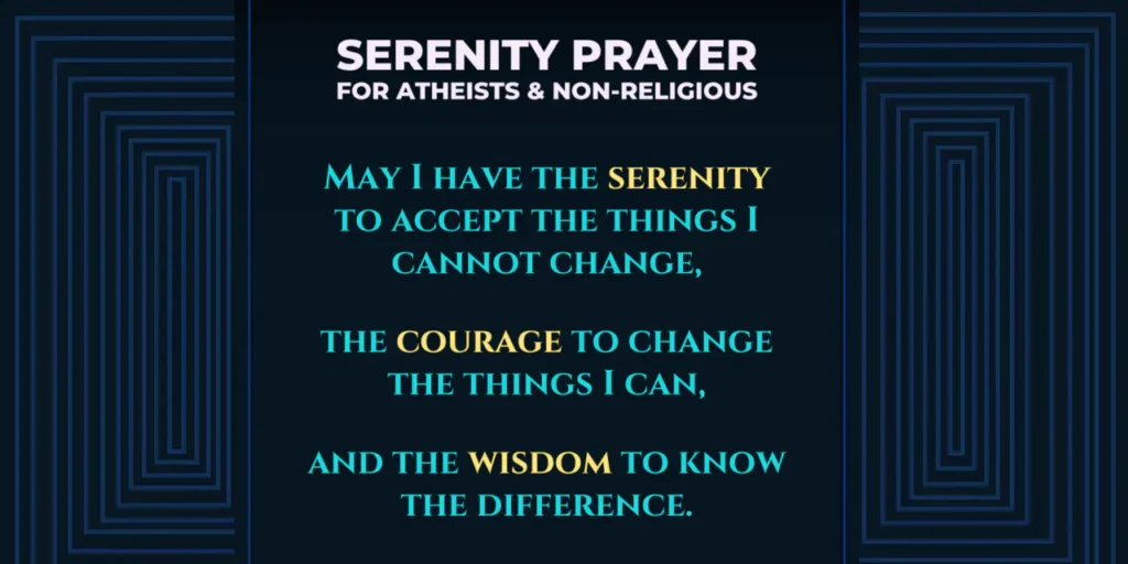 serenity prayer atheists non religious secular x