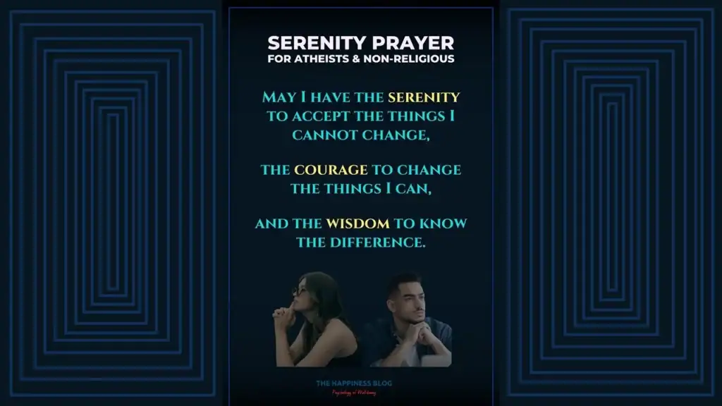 serenity prayer for atheists non religious secular