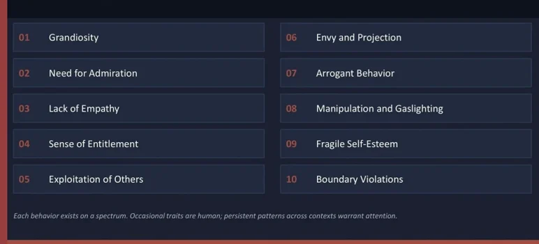 10 narcissistic behaviors 1