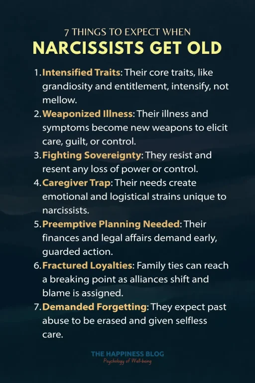 7 things with old narcissists