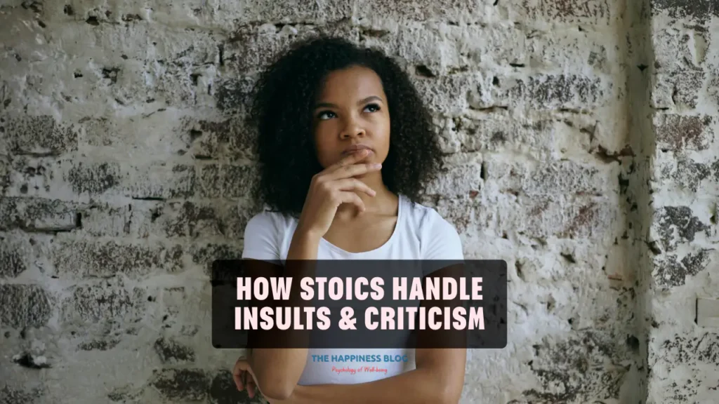 how stoics handle insults