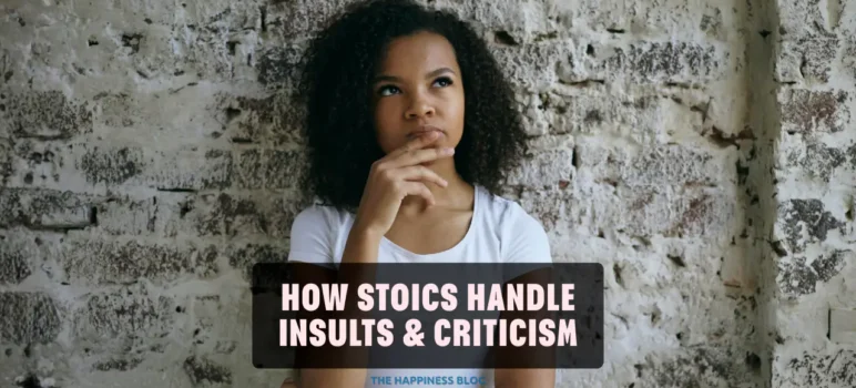 how stoics handle insults